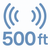500 ft Range — Indoors & Outdoors