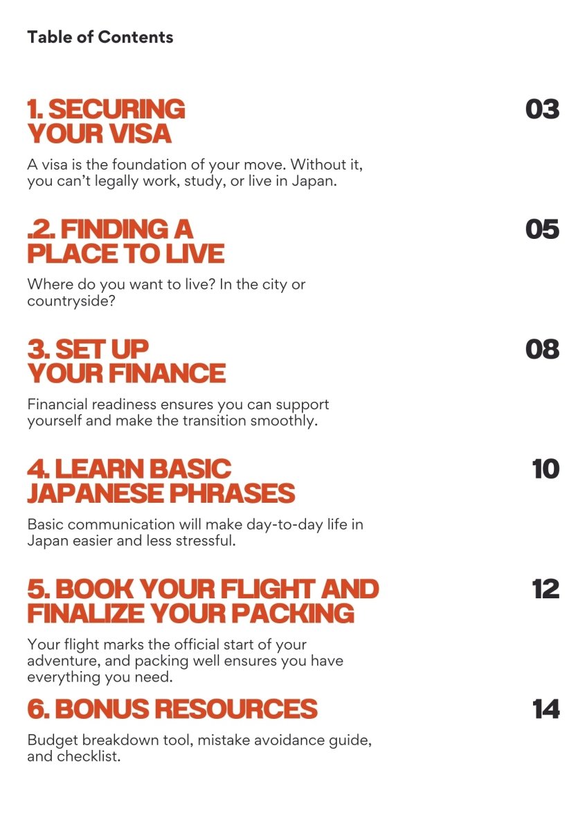 Step-by-Step Guide to Moving to Japan (Guidebook)