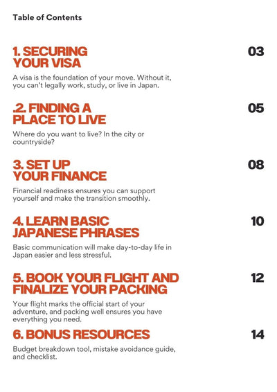 Step-by-Step Guide to Moving to Japan (Guidebook)